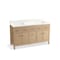 Kohler 60 in. Bathroom Vanity Cabinet With Sinks And Quartz Top in White Oak 35022-SWK - alternate 1